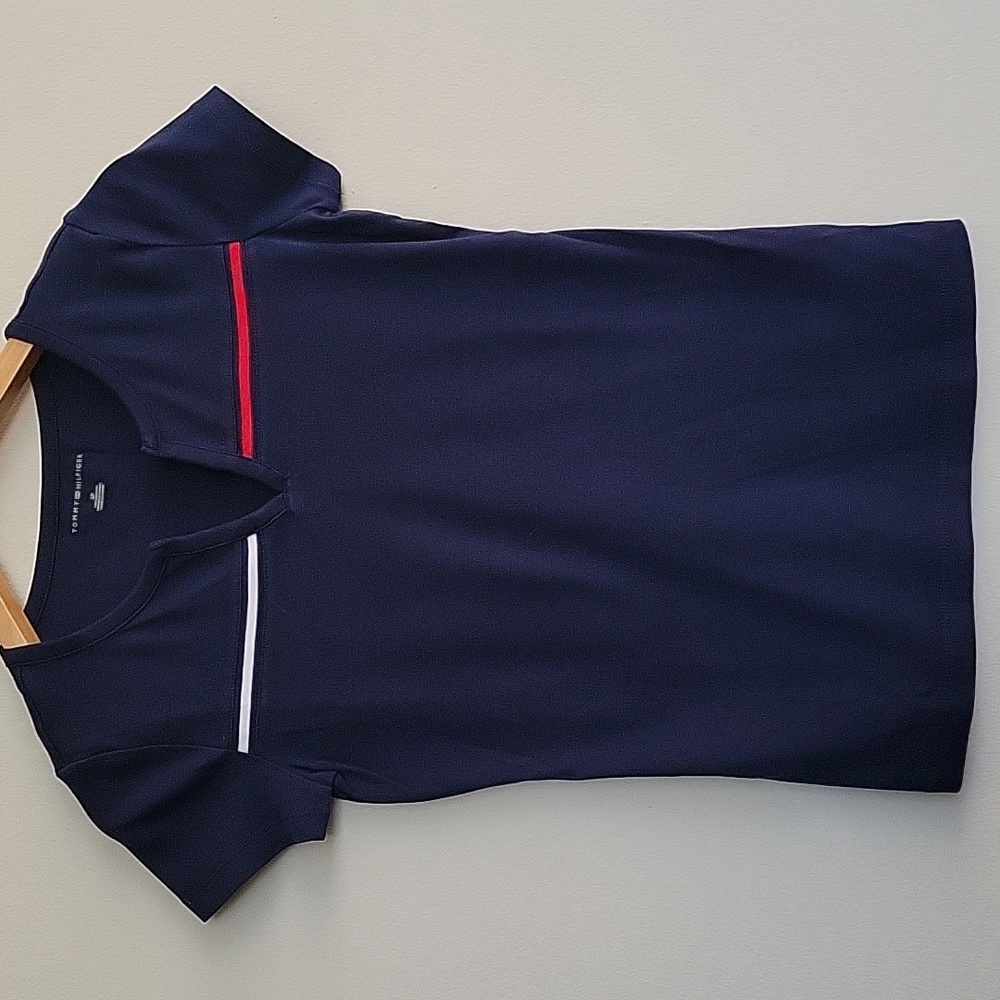 Tommy Hilfiger Shirt Top Navy Blue Size S